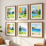 Стандартное оформление детских рисунков